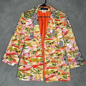 Harve Benard collection blazer artsy colorful quarter sleeve art teacher 10